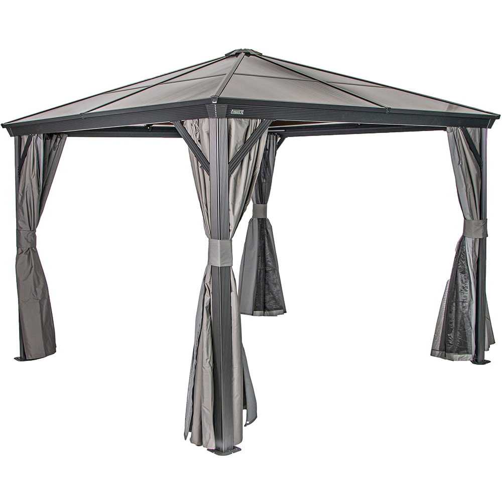 Pavilion terasa Verona, aluminiu, 298 x 260 x 298 cm, antracit