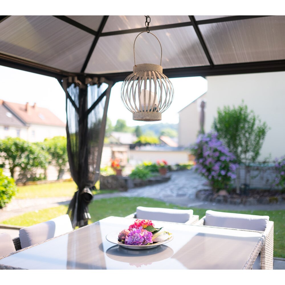 Pavilion terasa Verona, aluminiu, 298 x 260 x 298 cm, antracit