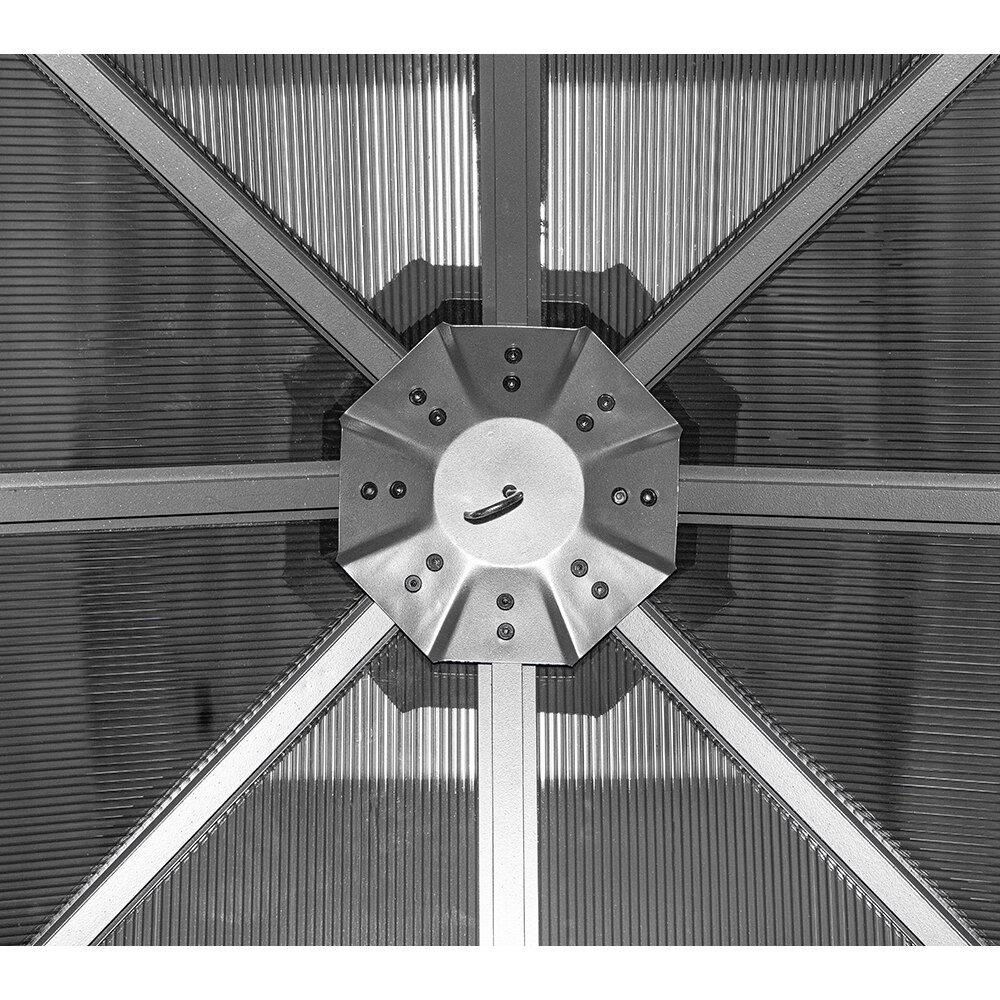 Pavilion terasa Verona, aluminiu, 298 x 260 x 298 cm, antracit