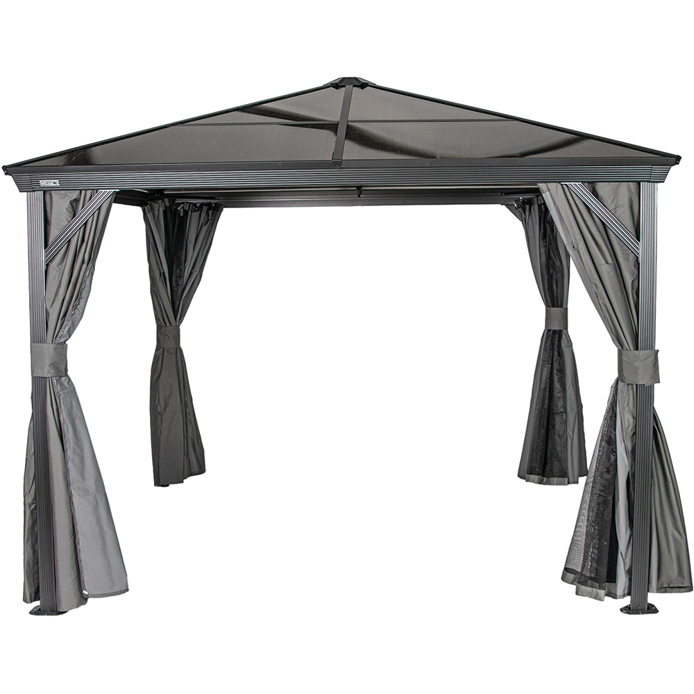 Pavilion terasa Verona, aluminiu, 298 x 260 x 298 cm, antracit