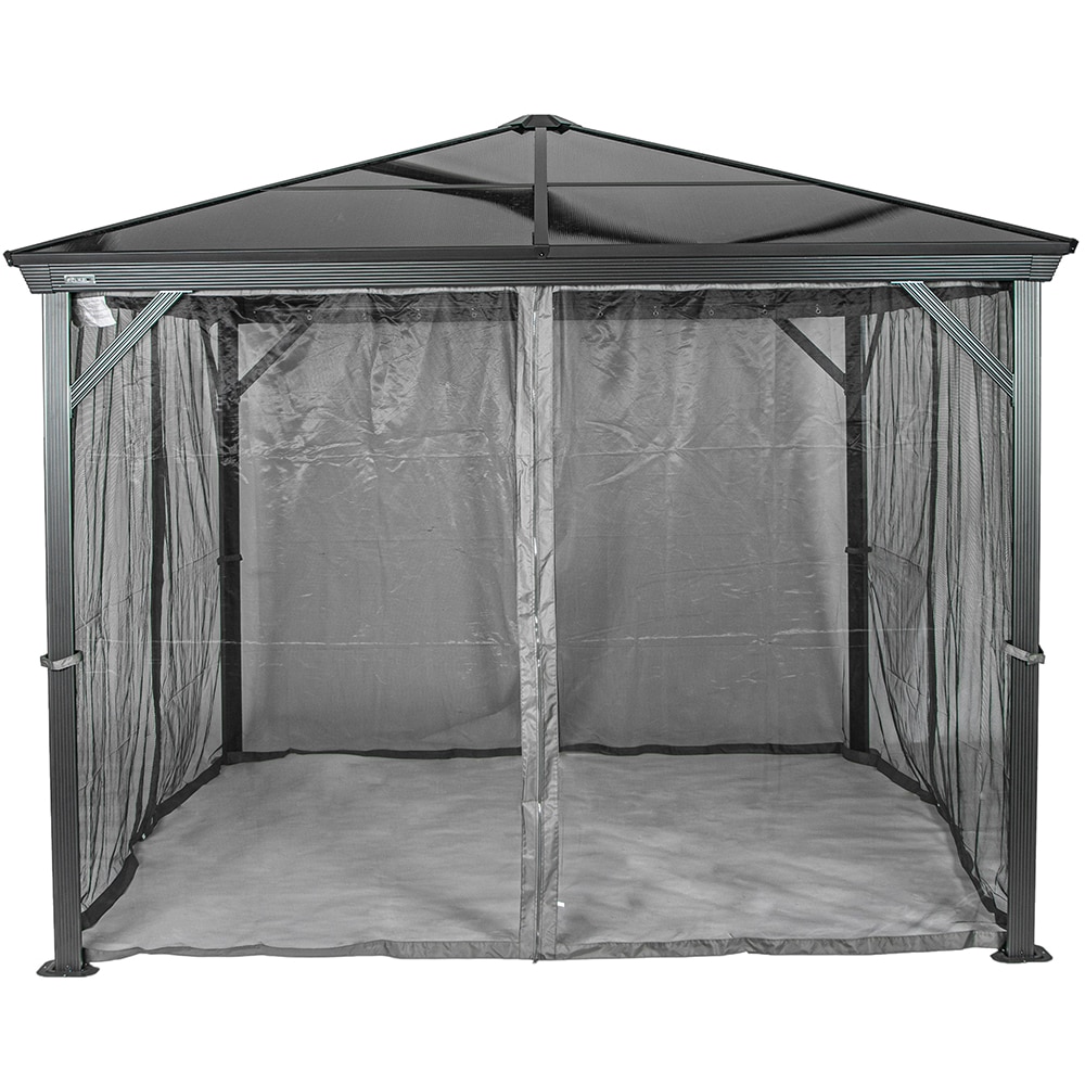 Pavilion terasa Verona, aluminiu, 298 x 260 x 298 cm, antracit