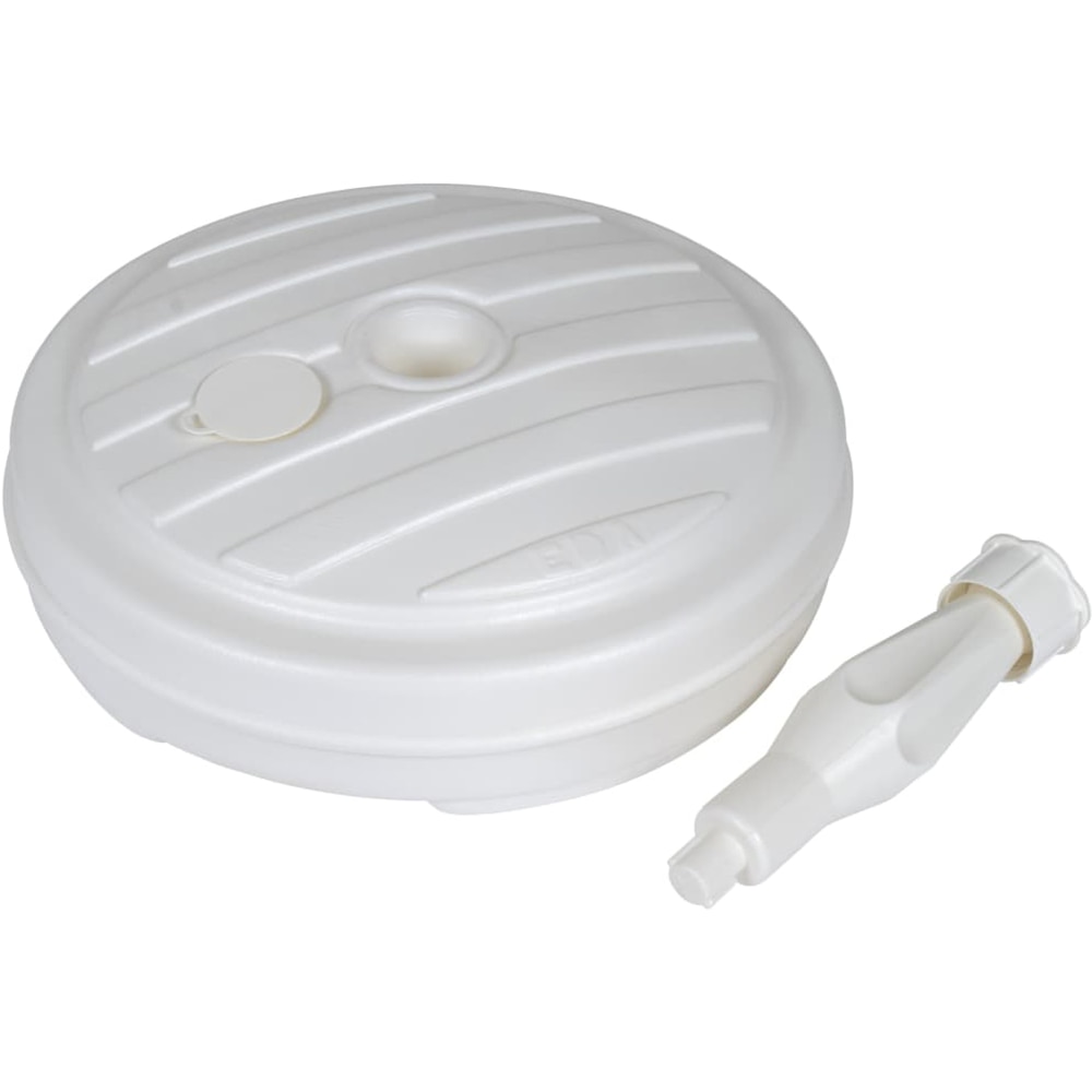 Suport umbrela KI, polipropilena, 44 x 13 cm, alb