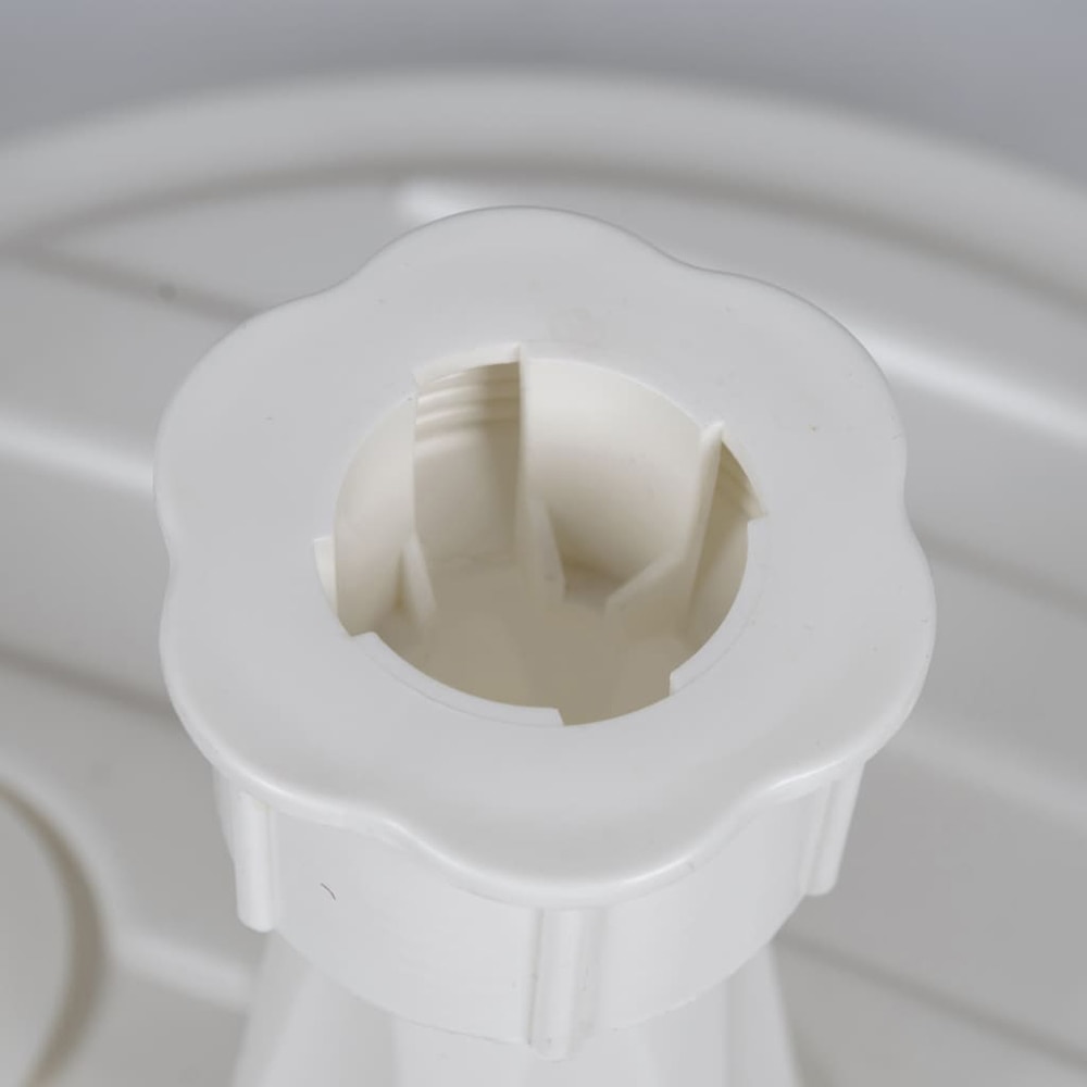 Suport umbrela KI, polipropilena, 44 x 13 cm, alb