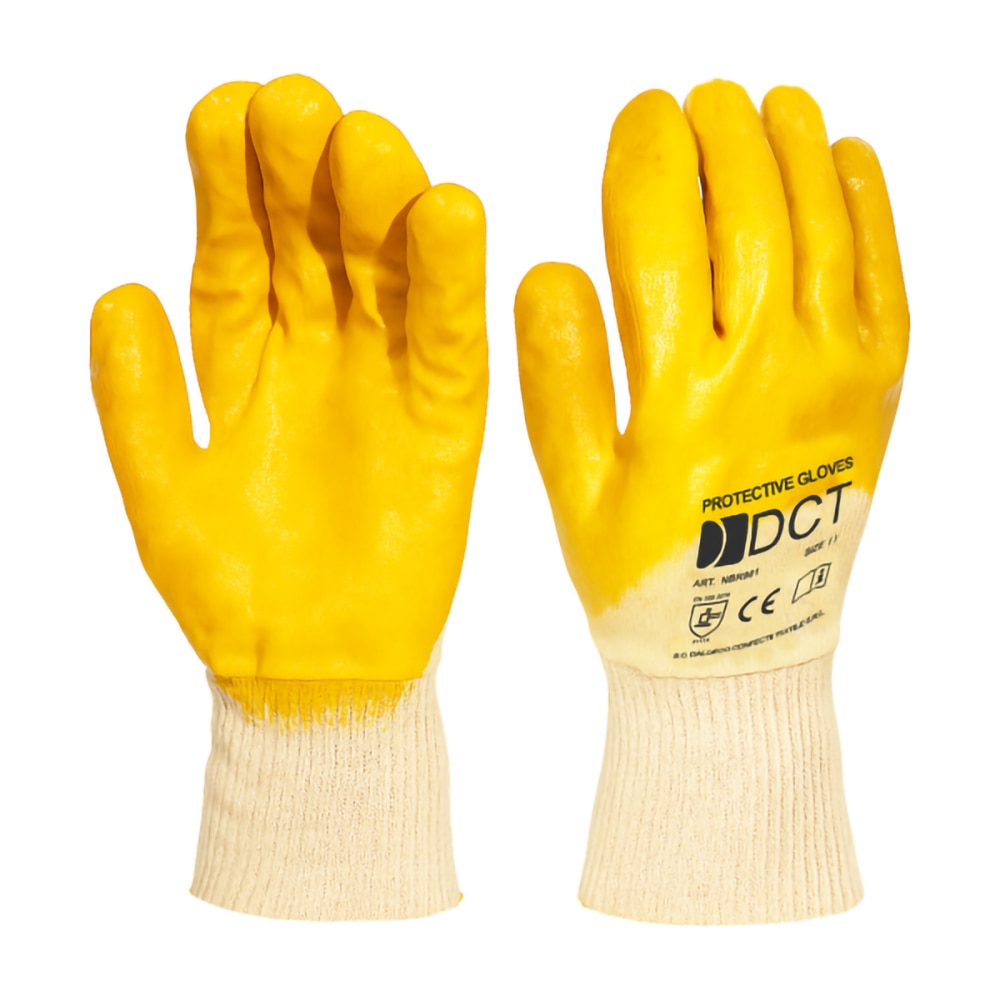 Manusi de protectie impotriva riscurilor mecanice DCT Kara, galben, marimea 9