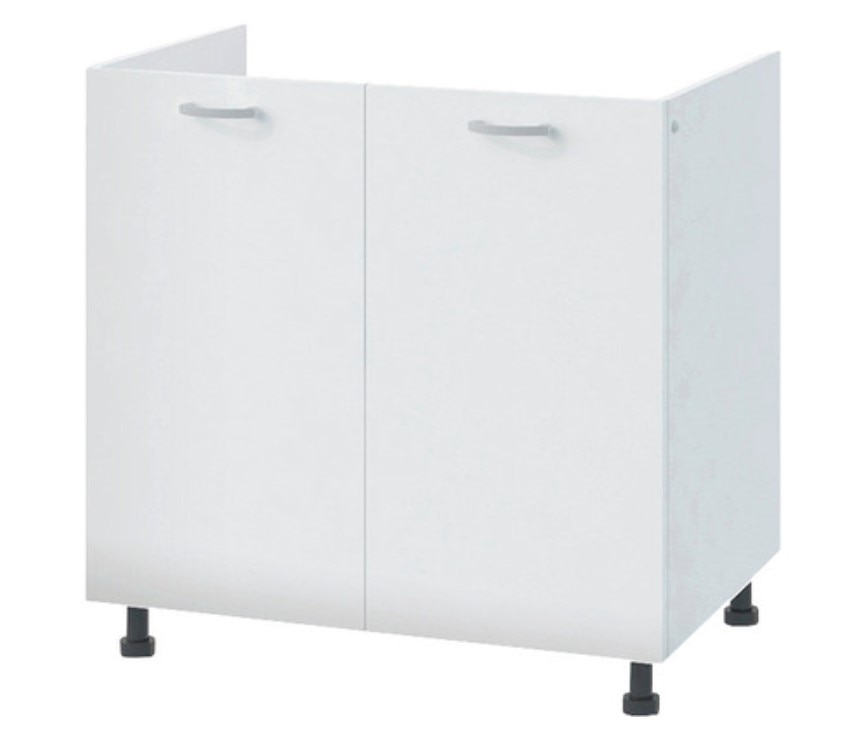 Masca Bucatarie, 80 cm, 2 usi, alb mat