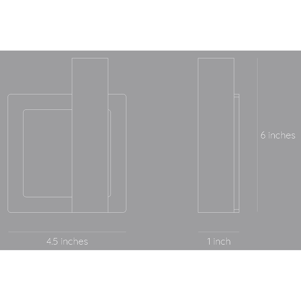 Suport lumanare Morf Square, 13.8 x 4 x 15.2 cm, albastru