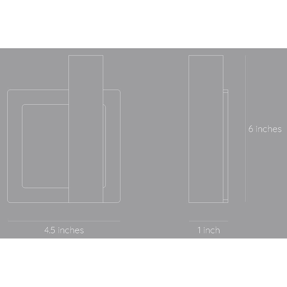 Suport lumanare Morf Square 13.8 x 4 x 15.2 cm, negru