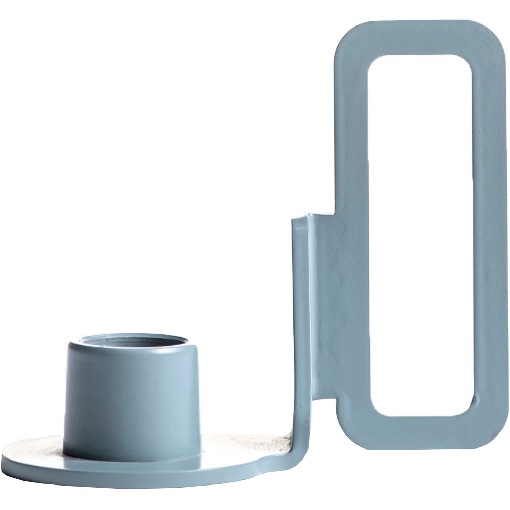 Suport lumanare Reno Single, 12.7 x 7.6 x 10.1 cm, albastru