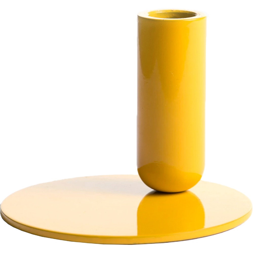 Suport lumanare Creo Small, 12.7 x 9.1 cm, galben