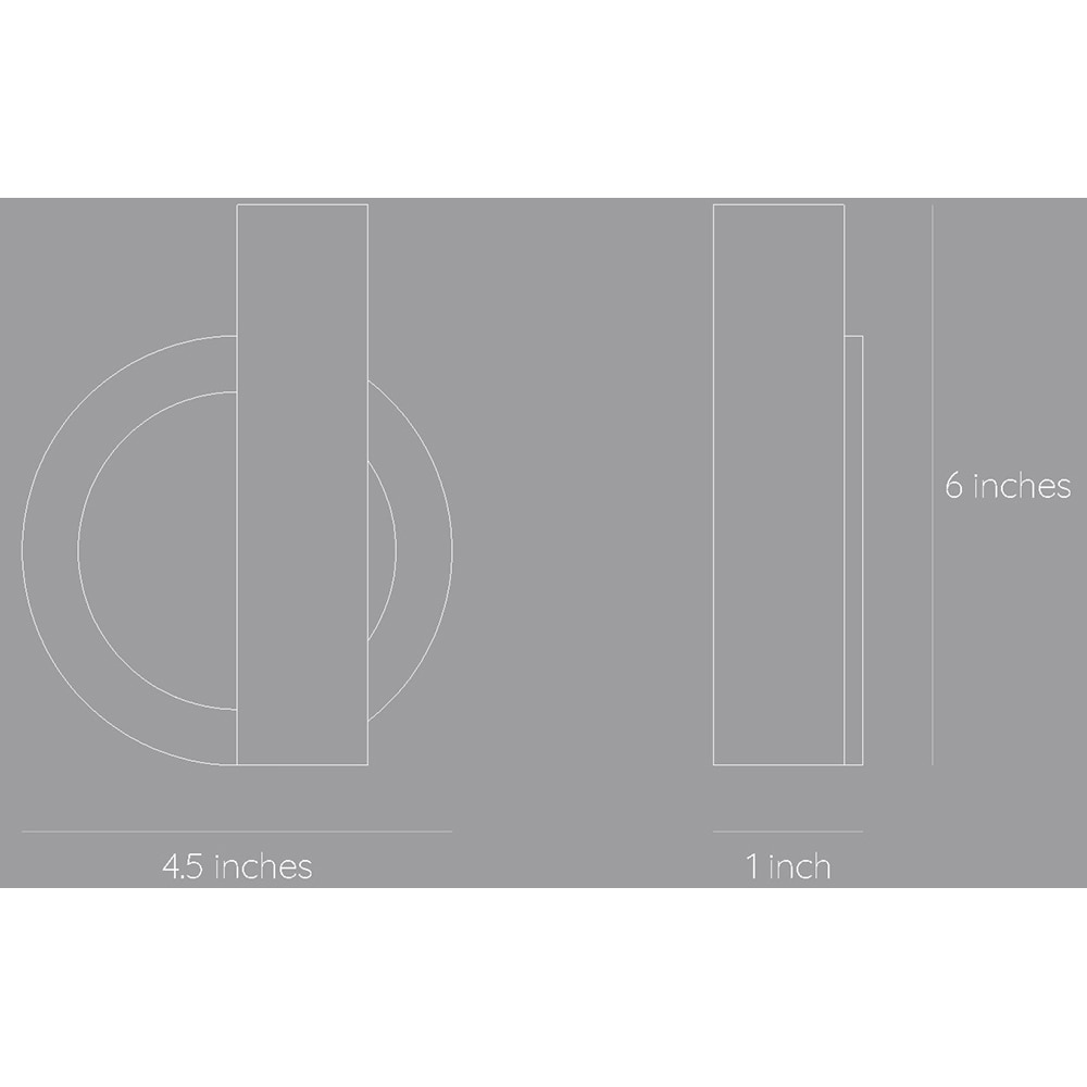 Suport lumanare Morf Circle, 13.8 x 4 x 15.2 cm, negru