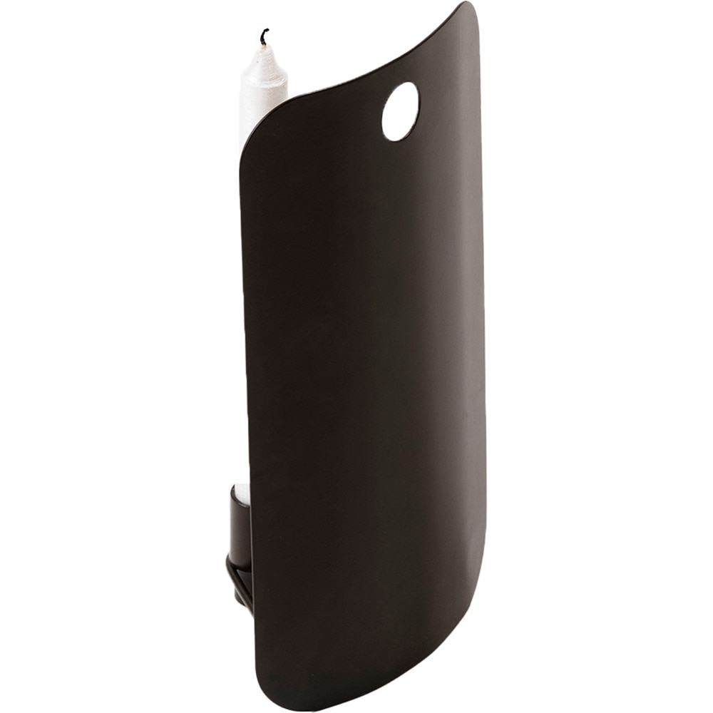 Suport lumanare Cuvee, 15 x 2.5 x 29.5 cm, negru