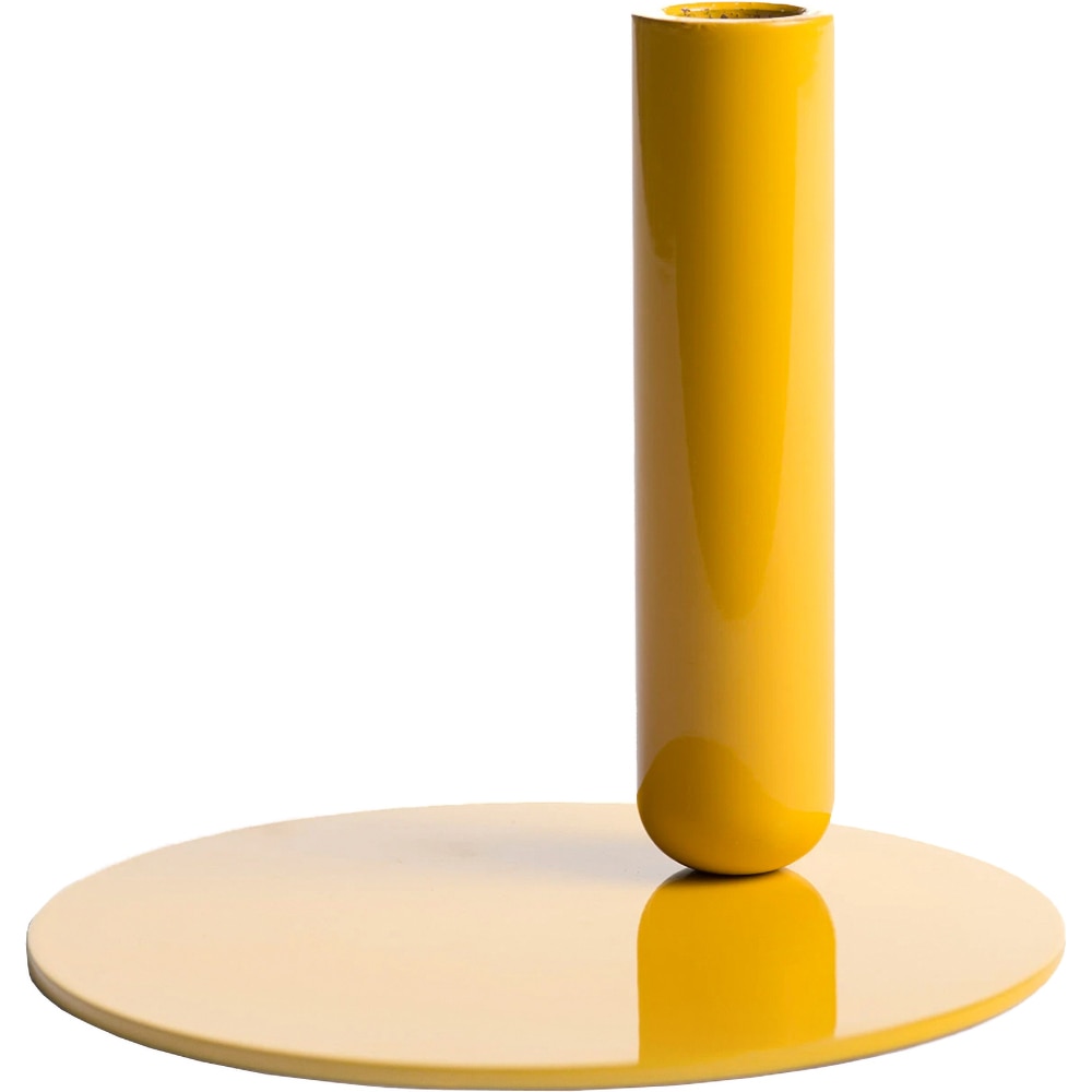 Suport lumanare Creo Tall, 17.7 x 15.2 cm, galben