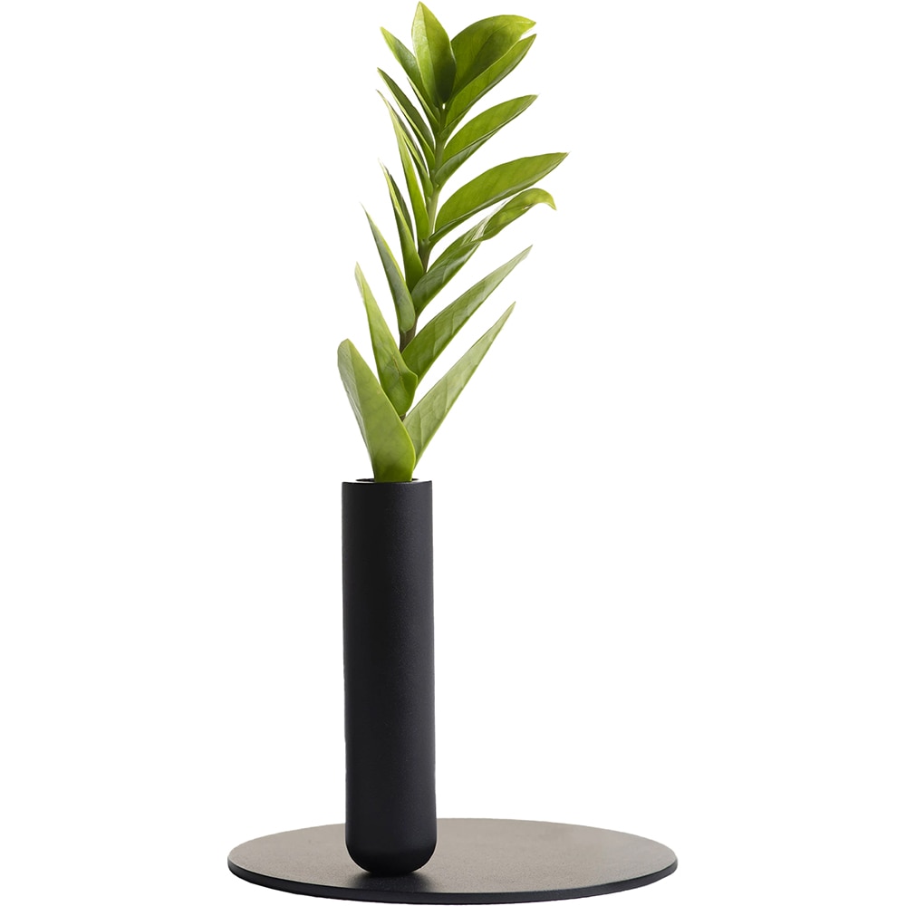 Suport lumanare Creo Tall, 17.7 x 15.2 cm, negru