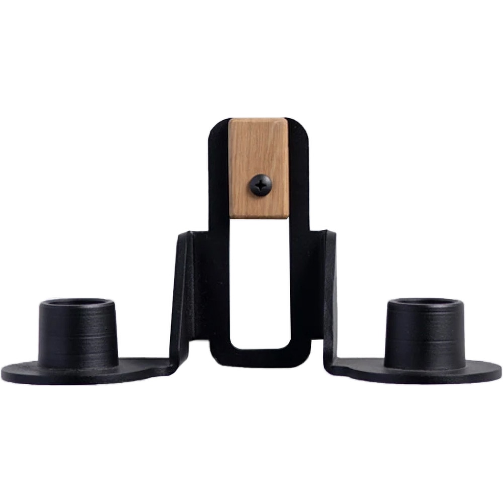 Suport lumanare Reno Double, 20.3 x 7.6 x 10.1 cm, negru