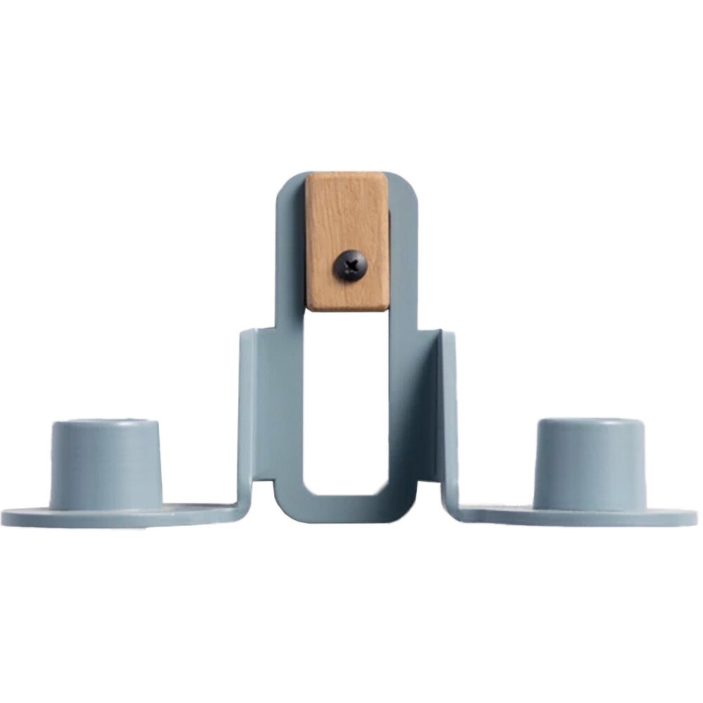 Suport lumanare Reno Double, 20.3 x 7.6 x 10.1 cm, albastru