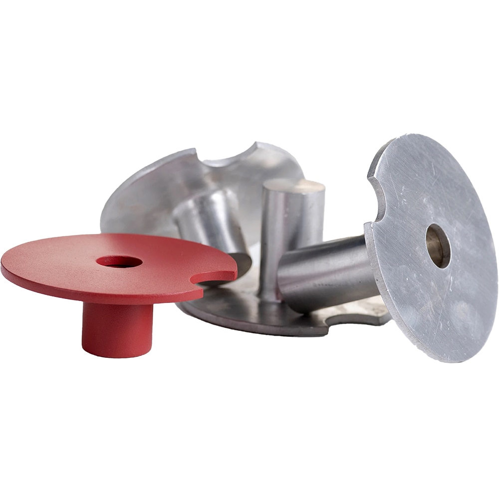 Set 3 suporturi lumanari Tres, 25.4 x 12.7 x 8.8 cm, rosu