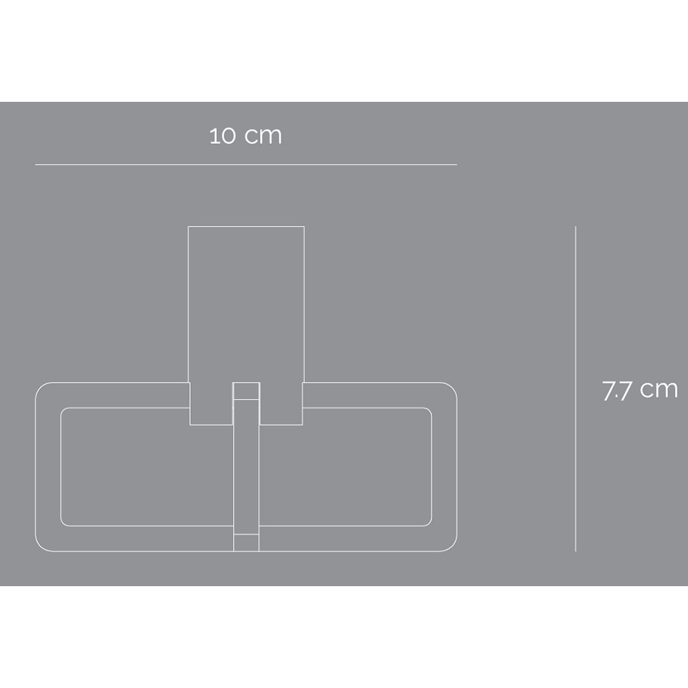 Suport lumanare Cross, 9.9 x 7.6 x 9.9 cm, negru