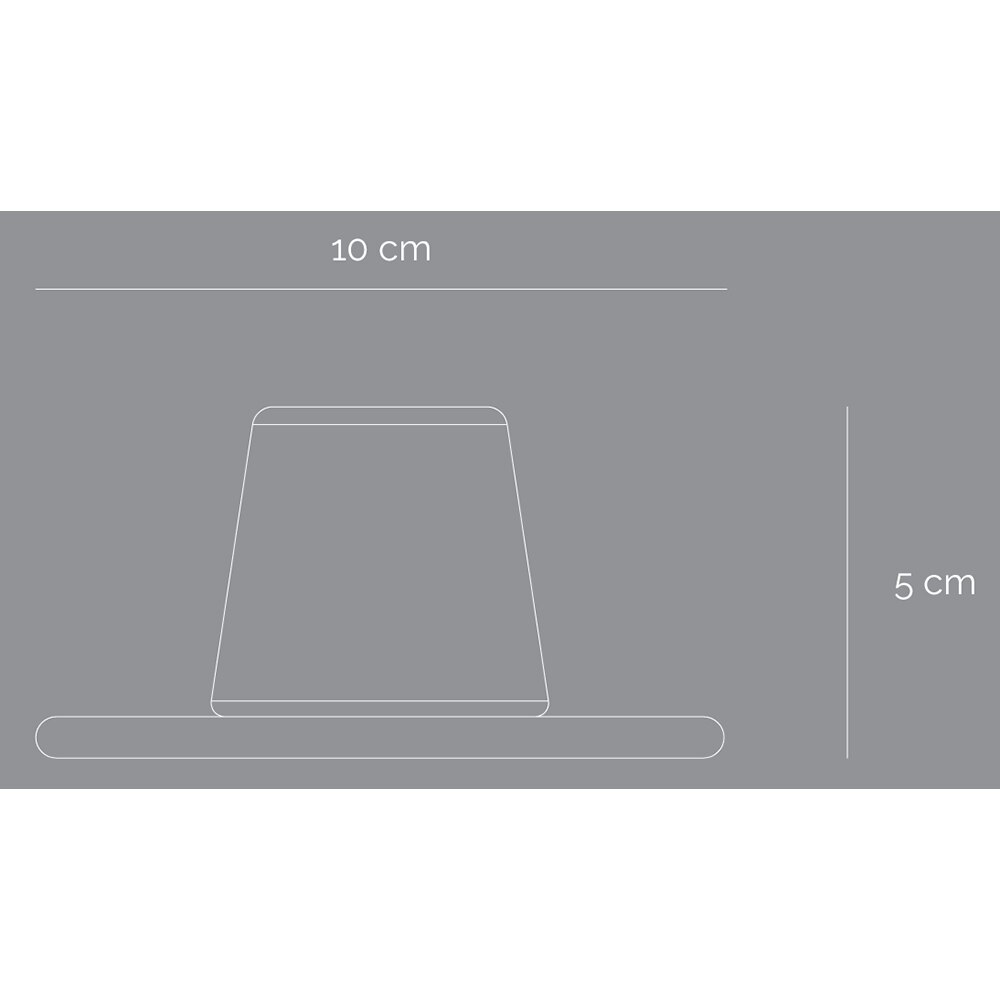 Suport lumanare Cone, 9.9 x 5 x 9.9 cm, negru