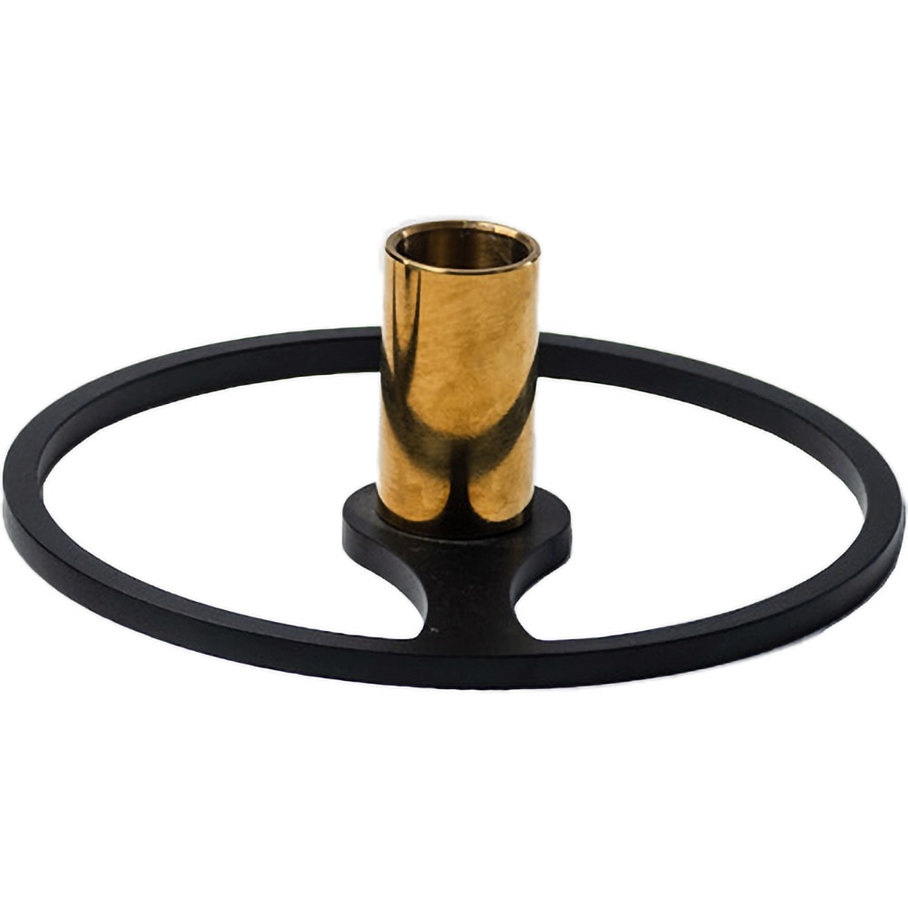 Suport lumanari Kreis, 19.6 x 4.5 x 7.1 cm, negru mat-auriu