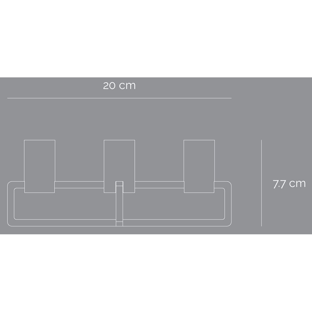 Suport lumanare Cross, 20 x 20 x 7.7 cm, negru
