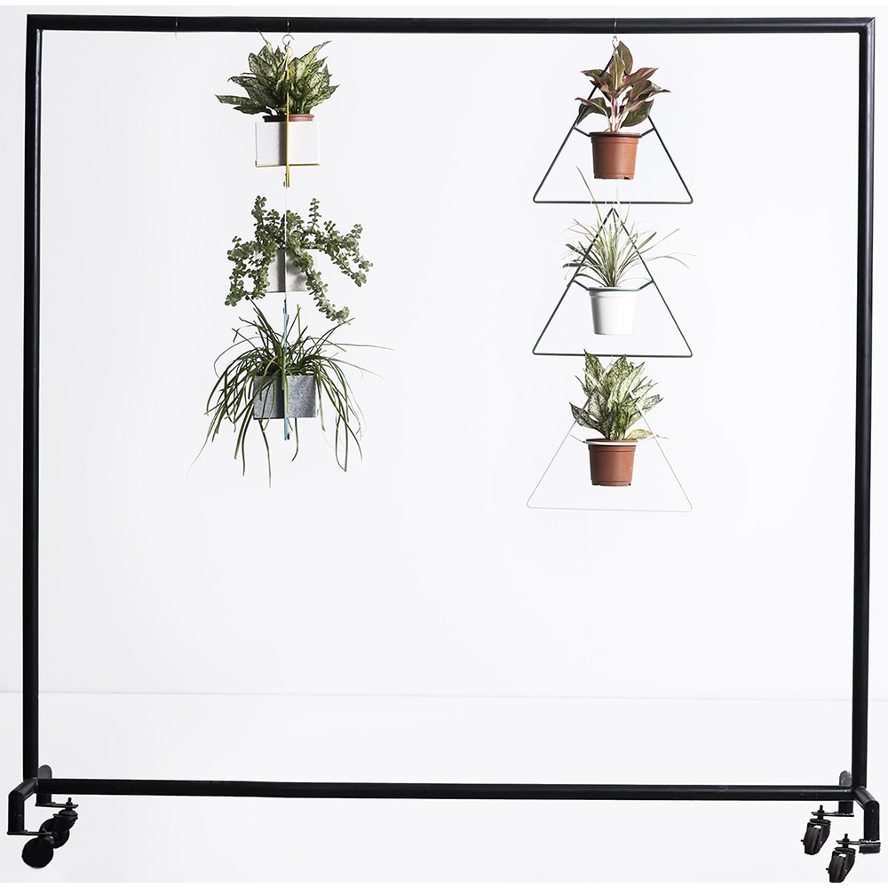 Suport ghiveci flori SPIN Fliss, 19 x 15 x 33 cm, alb