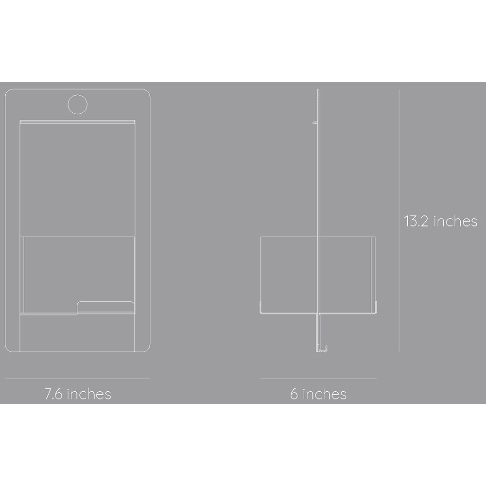 Suport ghiveci flori SPIN Fliss, 19 x 15 x 33 cm, alb