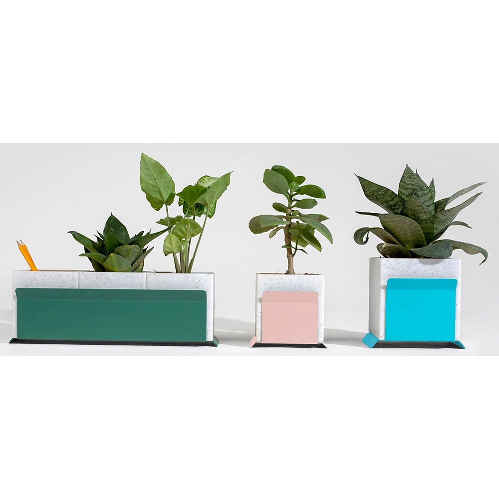 Suport ghiveci flori SPIN Fliss, 13.2 x 13.8 x 12.2 cm, roz