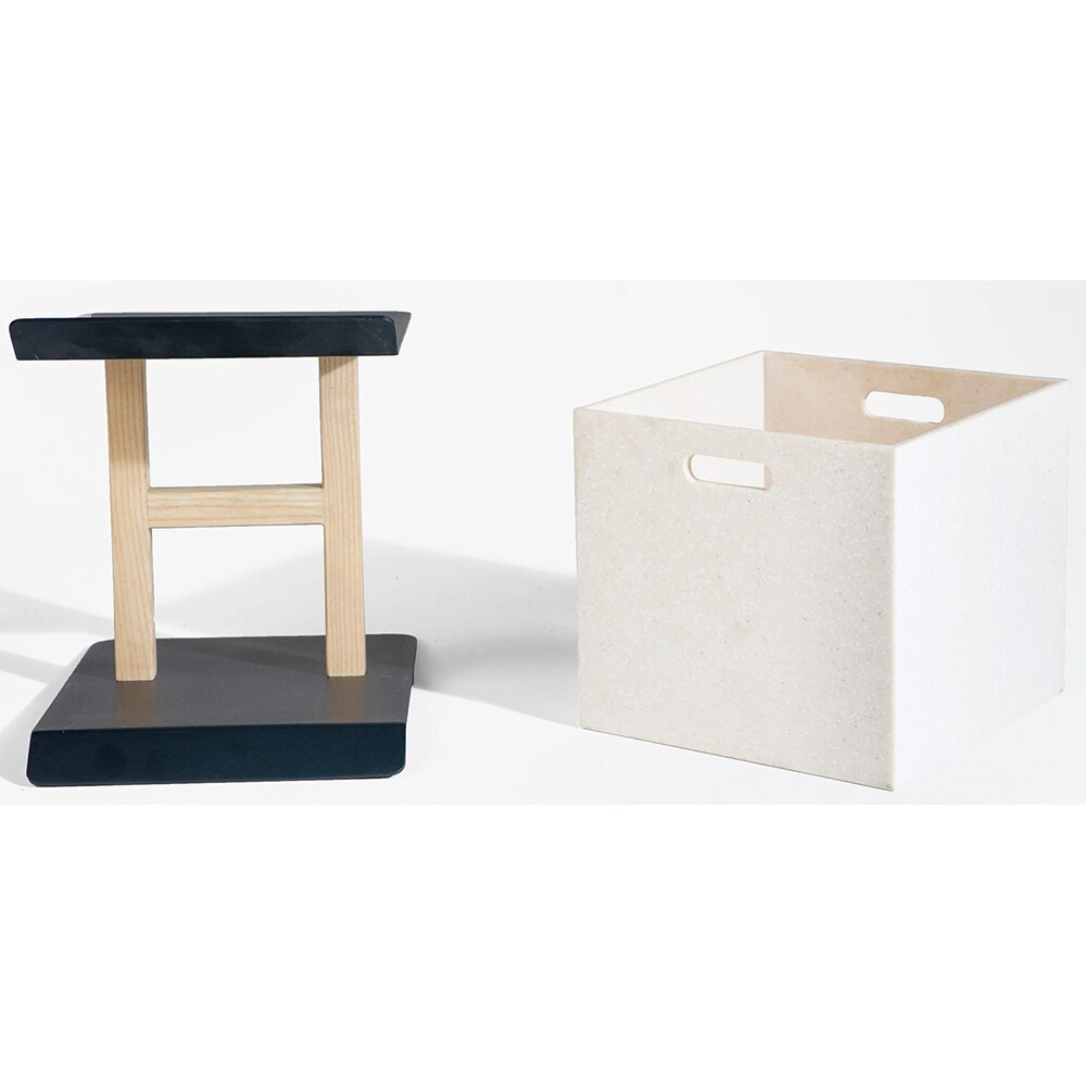 Suport ghiveci flori SPIN Fliss, 28 x 23 x 35 cm, gri antracit