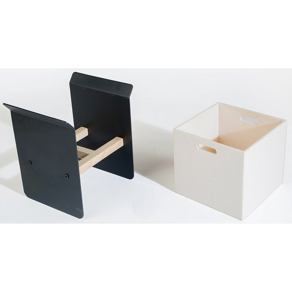 Suport ghiveci flori SPIN Fliss, 28 x 23 x 35 cm, gri antracit