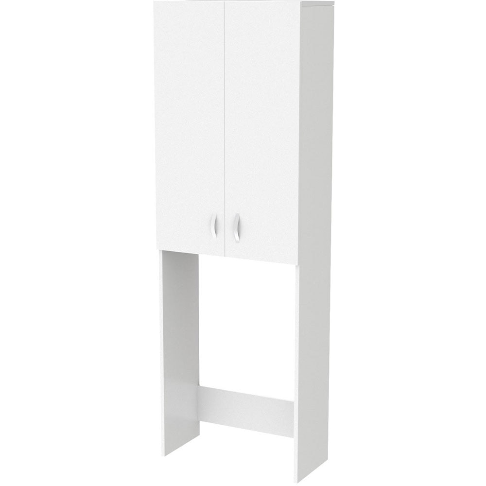 Dulap baie pentru masina de spalat Woodart, 64 x 30 x 190 cm, alb