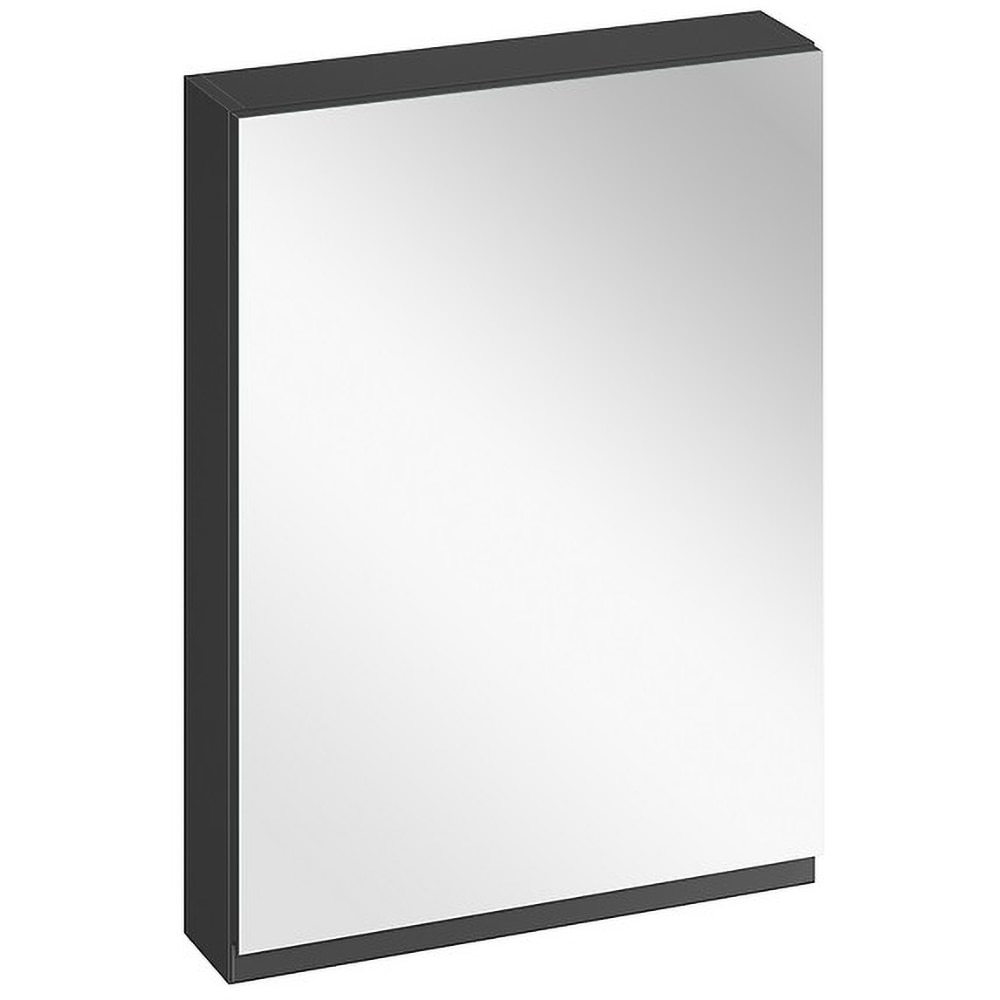 Dulap baie cu oglinda Cersanit Moduo, 59.5 x 14.4 x 80 cm, antracit