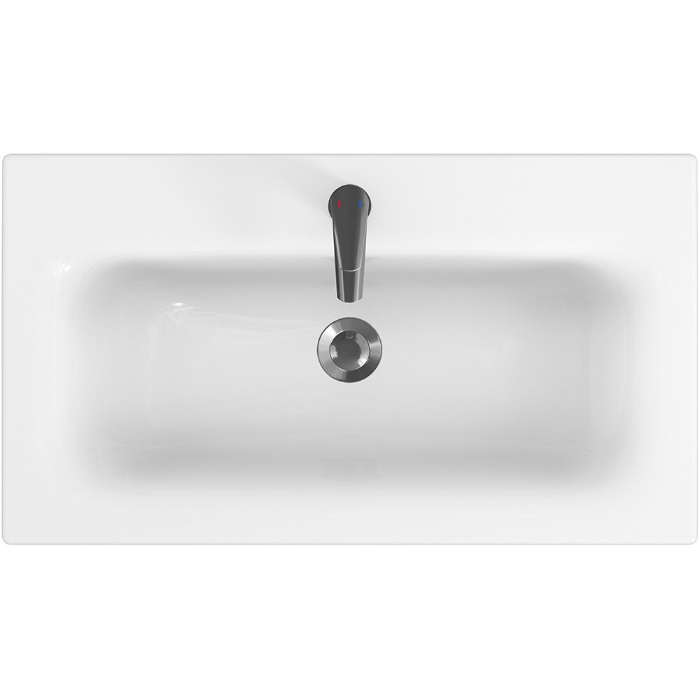 Set masca si lavoar Cersanit Moduo, 79.5 x 44.7 x 62 cm, gri