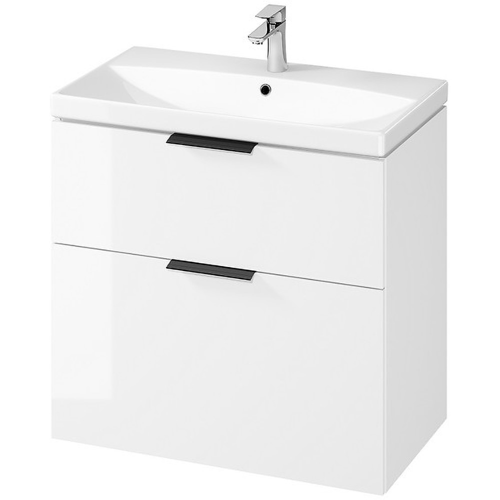 Set masca si lavoar Cersanit City, 80.5 x 45 x 77.5 cm, alb