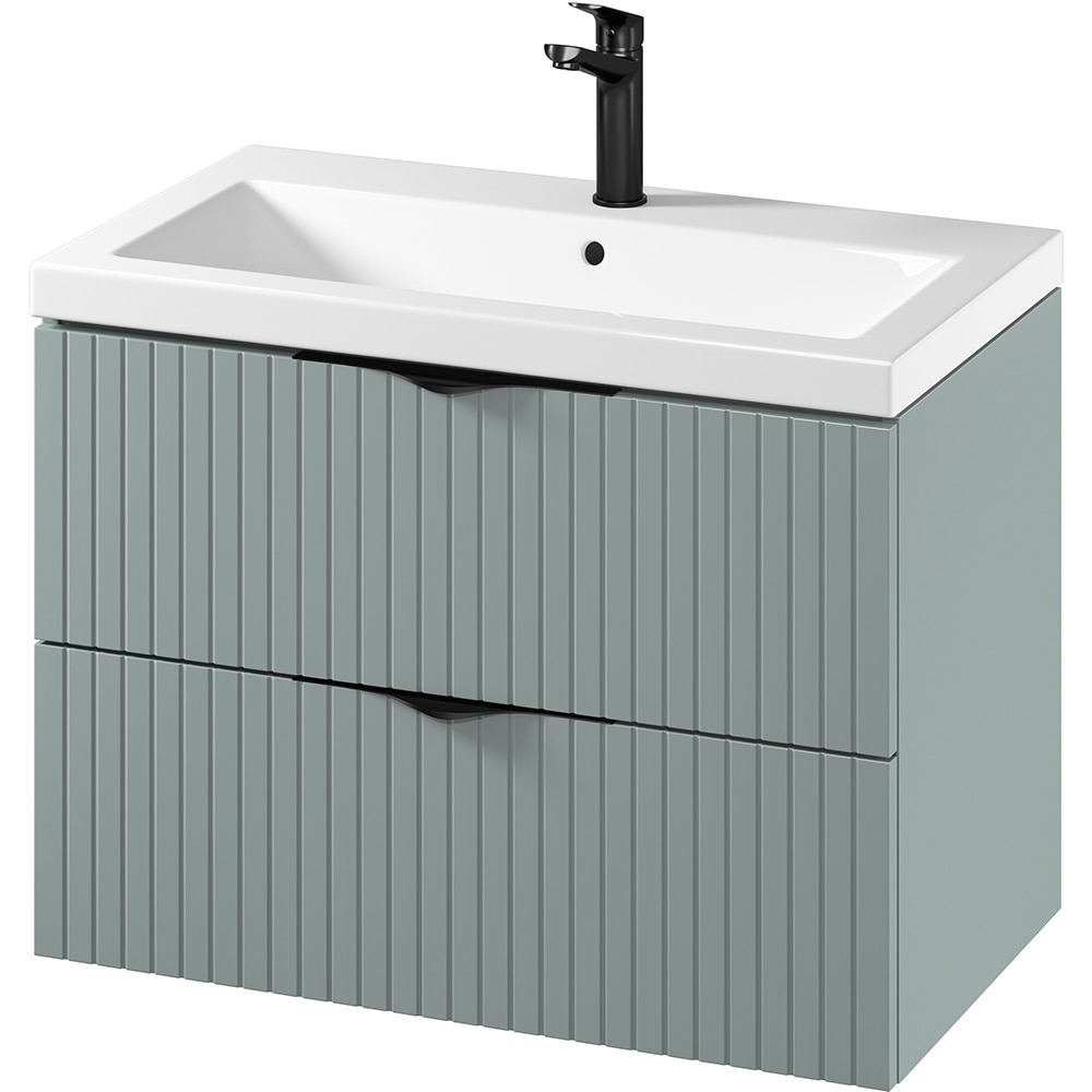 Set masca si lavoar Cersanit Tirso Casmir, 79.4 x 44.7 x 57.2 cm, verde fiord