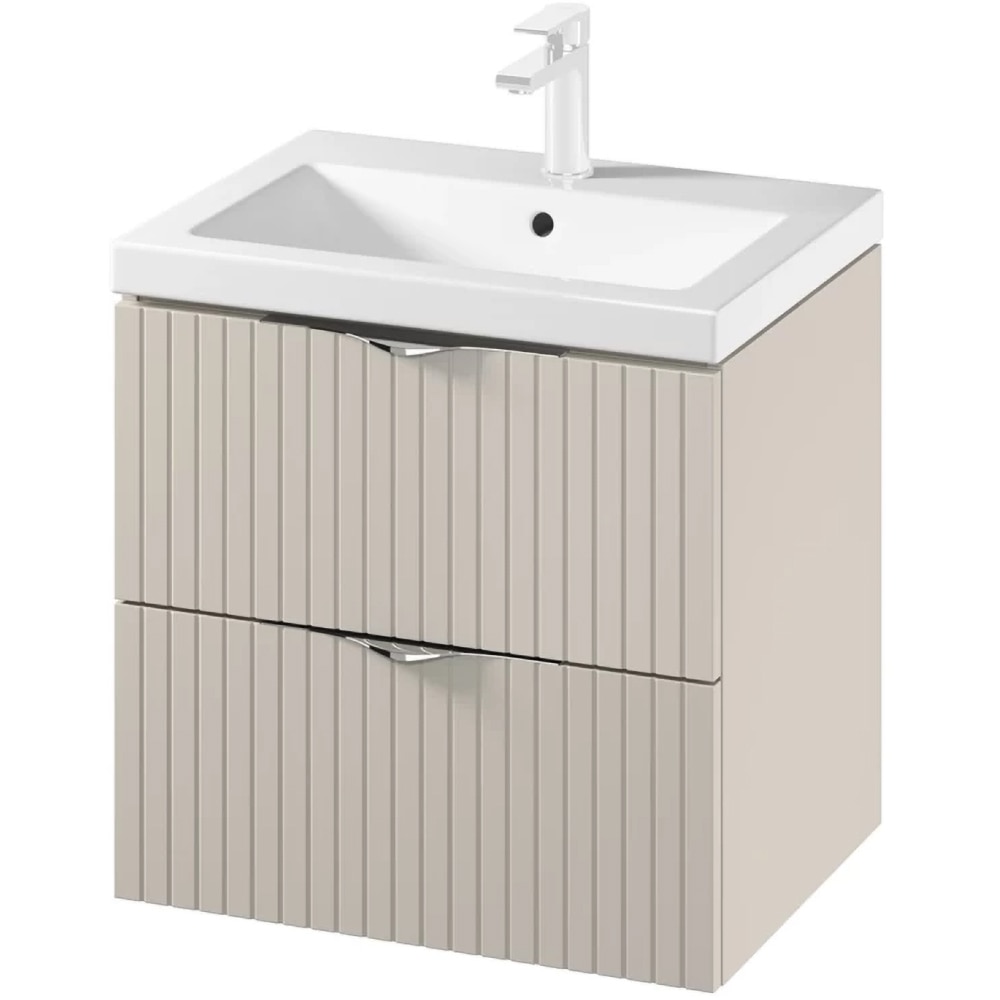 Set masca si lavoar Cersanit Tirso Casmir, 59.4 x 44.6 x 57.2 cm, bej