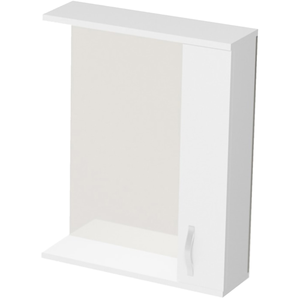 Oglinda baie cu dulap Woodart Loca, 50 x 14 x 60 cm, alb