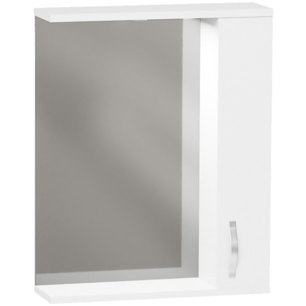 Oglinda baie cu dulap Woodart Loca, 60 x 14 x 60 cm, alb