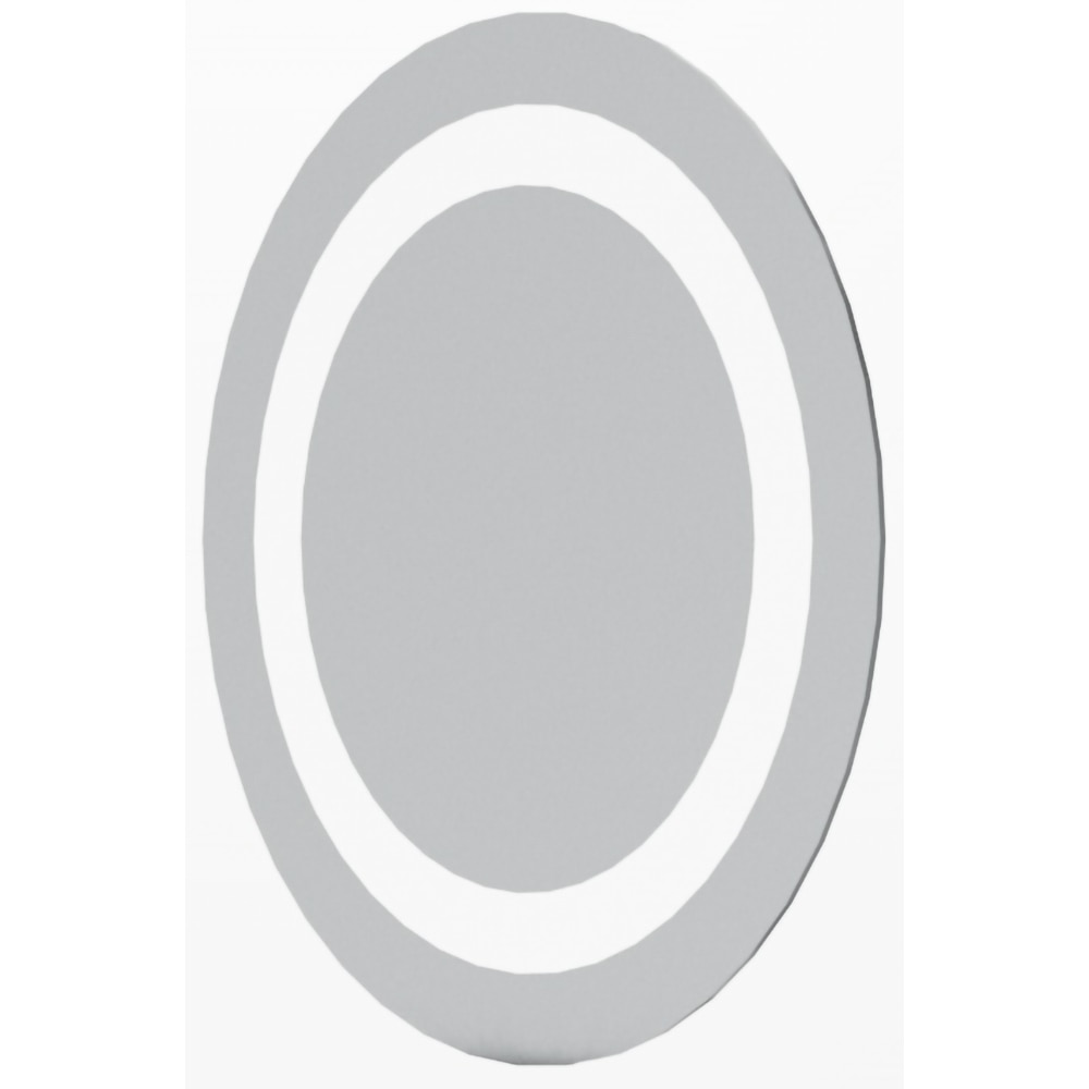 Oglinda baie Woodart 18012, 60 x 2 x 60 cm, Iluminare LED, transparent