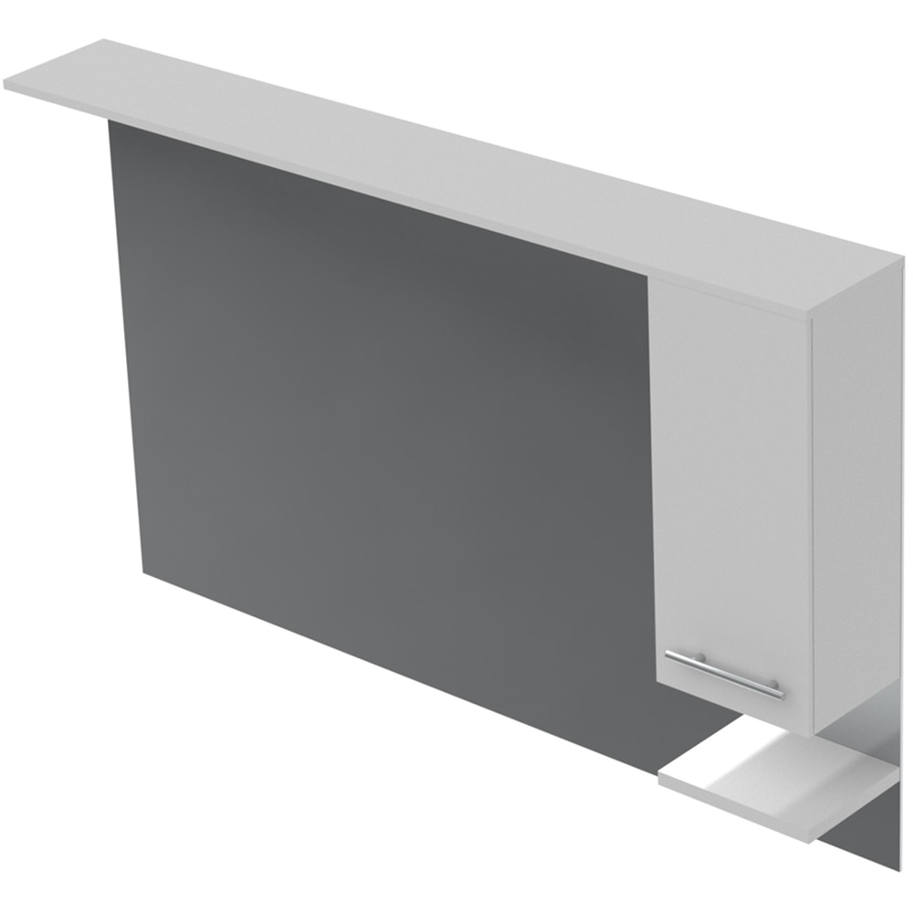 Oglinda baie cu dulap Woodart Vera, 65 x 15 x 105 cm, alb