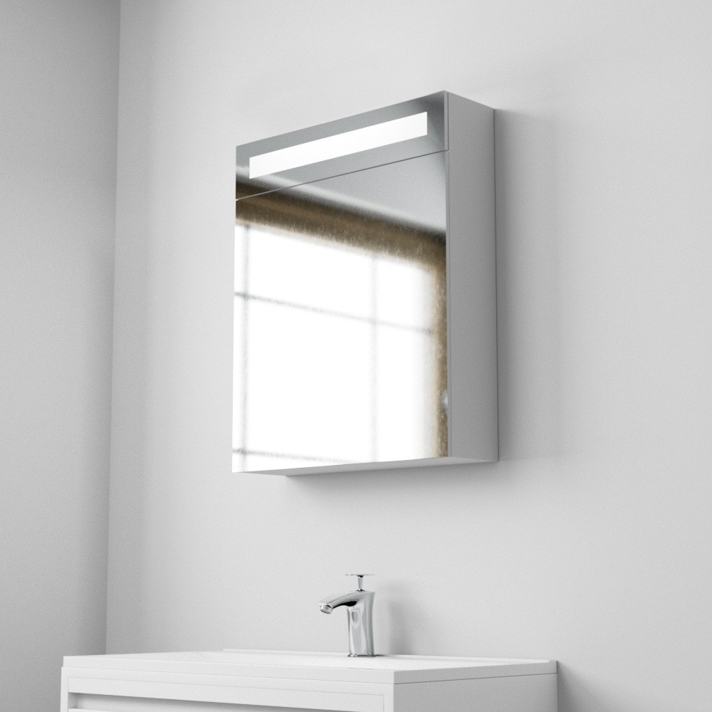 Oglinda baie Woodart Syrah, 65 x 15 x 70 cm, transparent