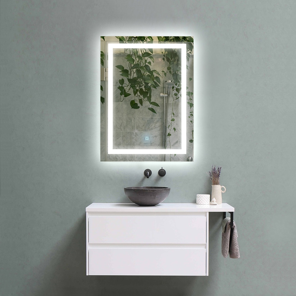 Oglinda baie Elves 8071, 60 x 3 x 80 cm, iluminare LED, senzor touch