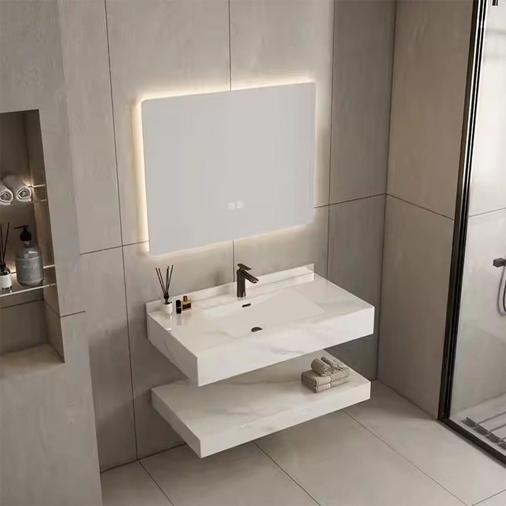 Set mobilier baie SANDONNA Lumi, 60 x 50 x 15 cm, alb