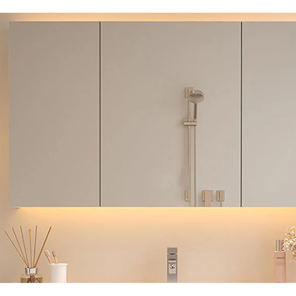 Set mobilier baie SANDONNA Nova, 100 x 50 x 15 cm, alb