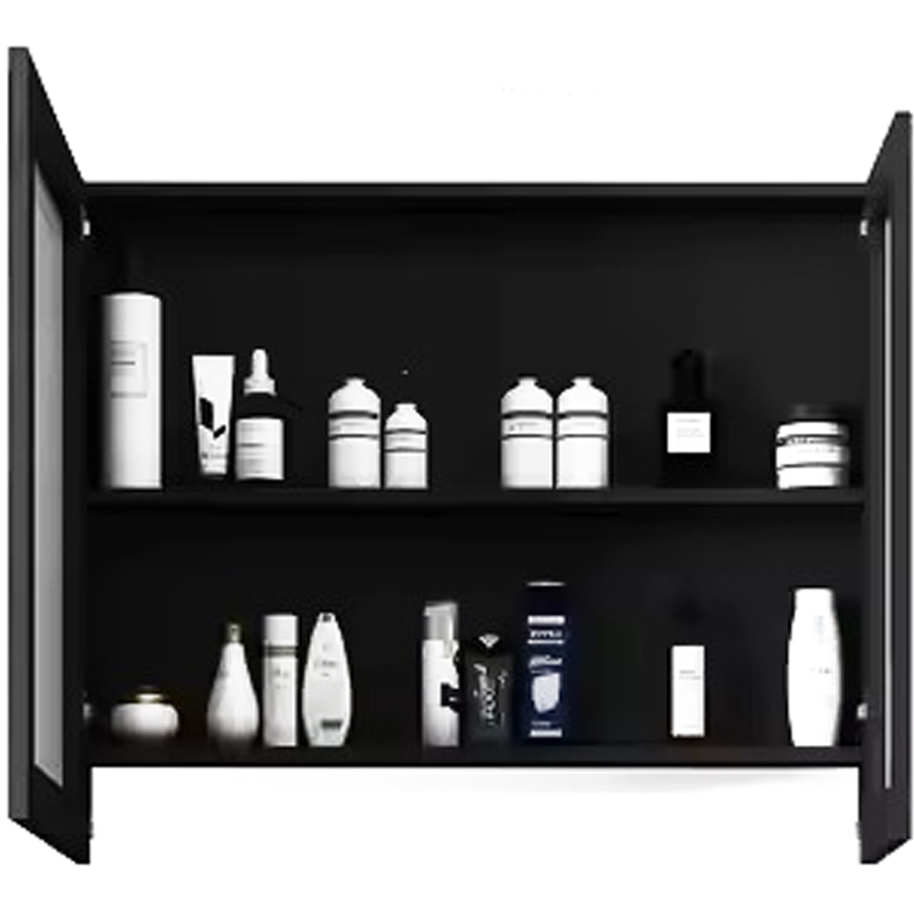 Set mobilier baie SANDONNA Nova, 80 x 50 x 15 cm, negru