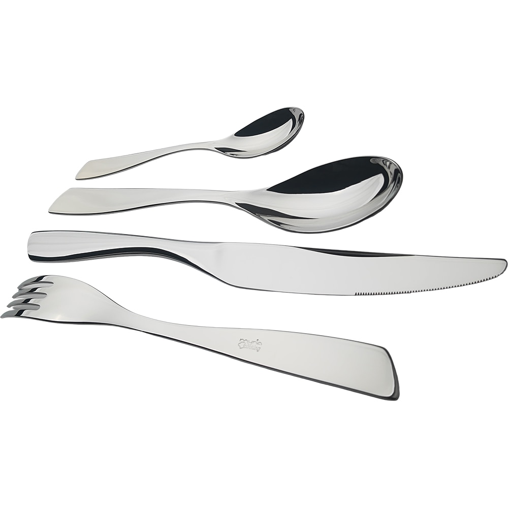 Set tacamuri MYRIA MC4064, 24 piese, inox, argintiu
