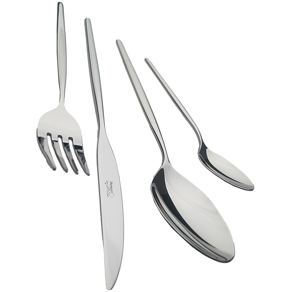 Set tacamuri MYRIA MC4065, 24 piese, inox, argintiu