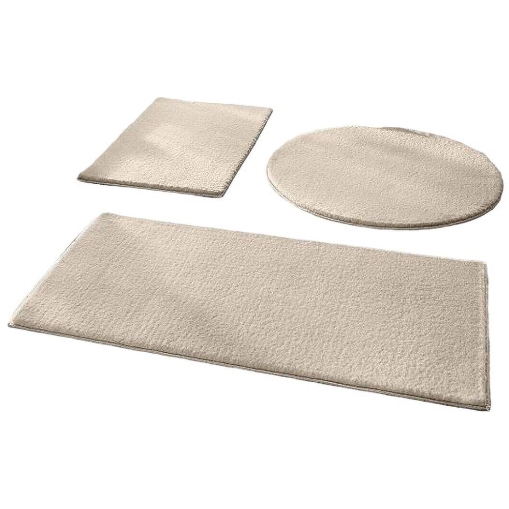 Set 3 covorase baie Mila Home, 50 x 90 cm, 50 x 60 cm, 50 x 50 cm, bej