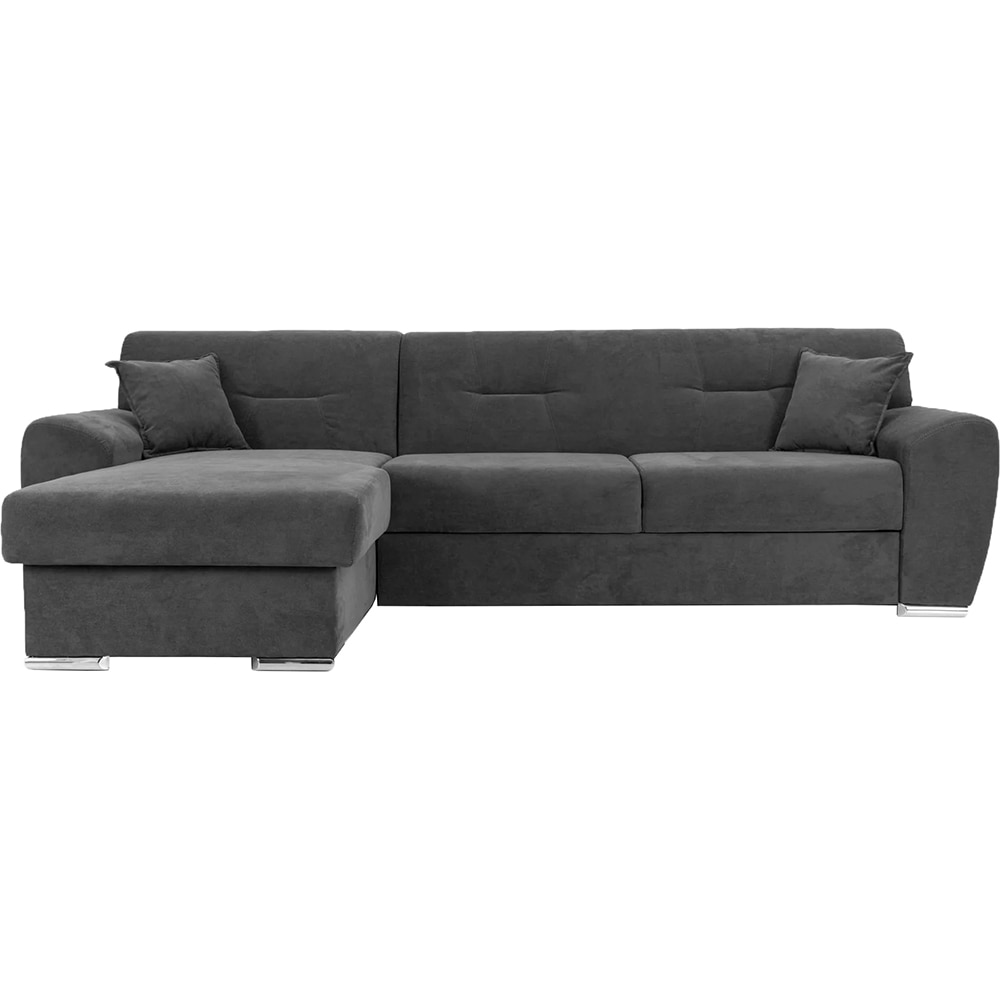 Coltar extensibil pe dreapta Astoria, 3 locuri, lada depozitare, 281 x 85 x 168 cm, gri inchis