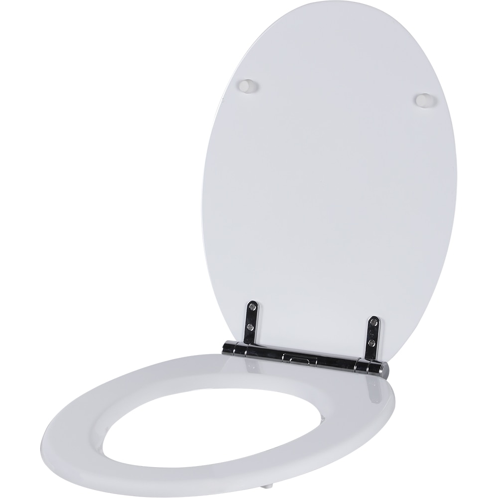 Capac WC GOODHOME Pilica MD328UK01, inchidere lenta, duroplast, alb