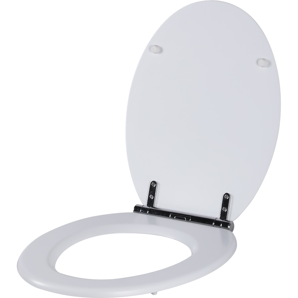 Capac WC GOODHOME Pilica MD328UK04, inchidere lenta, duroplast, alb